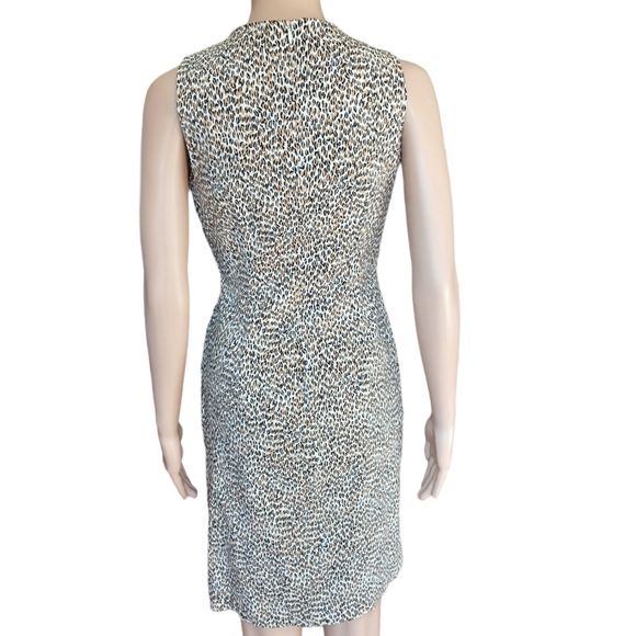J. Mclaughlin Womens Sleeveless Multicolor Animal Print Sheath Dress Size 2 - Picture 8 of 10